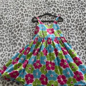 Gymboree Floral Dress - Blue, Pink, Green